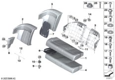 Набивка и обивка базового сиденья Зд
