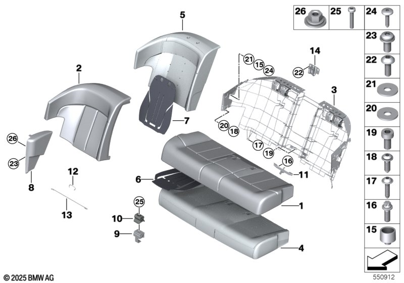 Набивка и обивка базового сиденья Зд