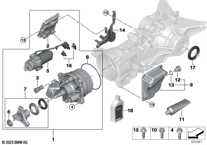 Редуктор заднего моста детали HOK