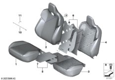 Набивка и обивка спортивного пер.сиденья