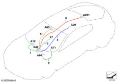 Рем.ассорт.жгутов провод.Head Unit High