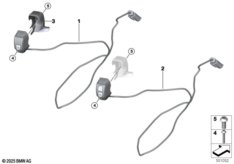 Zusatzschalter links