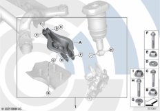 Ремонтный комплект рычага развала