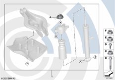 Монтаж. к-т верх. опоры аморт. стойки Зд