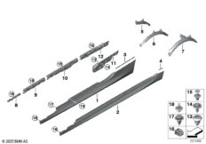 Накладка M порог / арка колеса