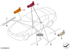 Плафон освещения салона двери