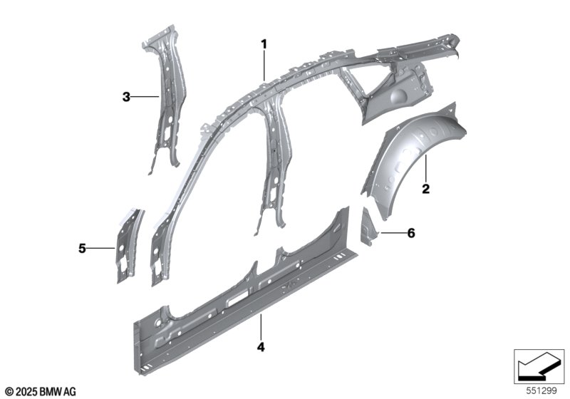 Боковой каркас Внутр