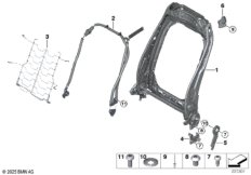 Каркас спинки переднего сиденья JCW