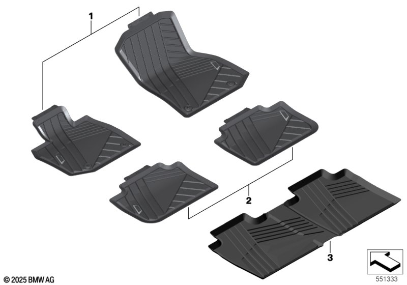 Всепогодные ножные коврики