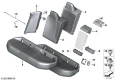 Мягкая часть и обивка заднего сиденья