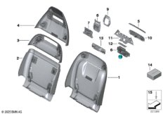 Накладки спинки переднего сиденья