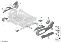 Накладка переднего сиденья с э/приводом