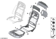 Каркас подушки сиденья пов.комф.Зд