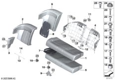Набивка и обивка базового сиденья Зд
