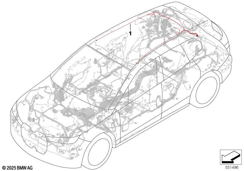 Жгут проводов крыши