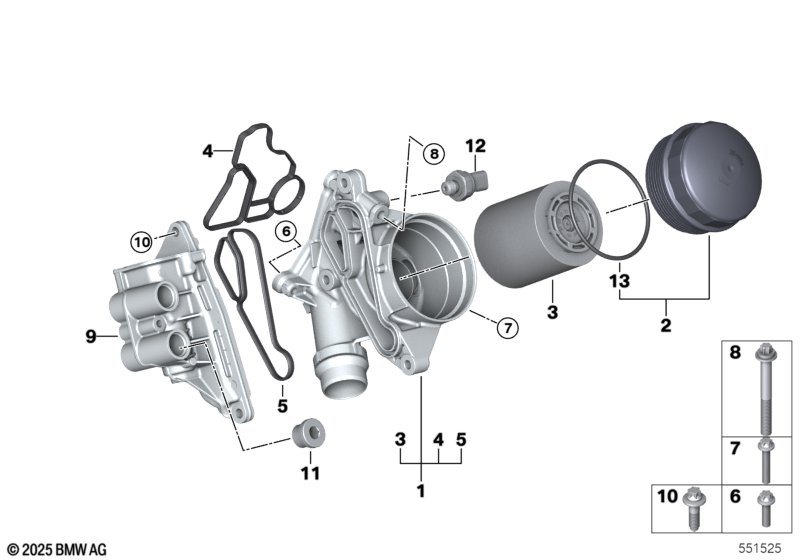 Узел масляного фильтра