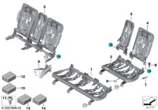 Каркас подушки базового сиденья Зд