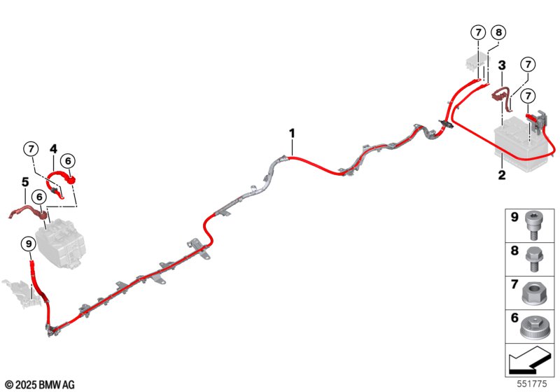 Провод батареи/кабель на массу