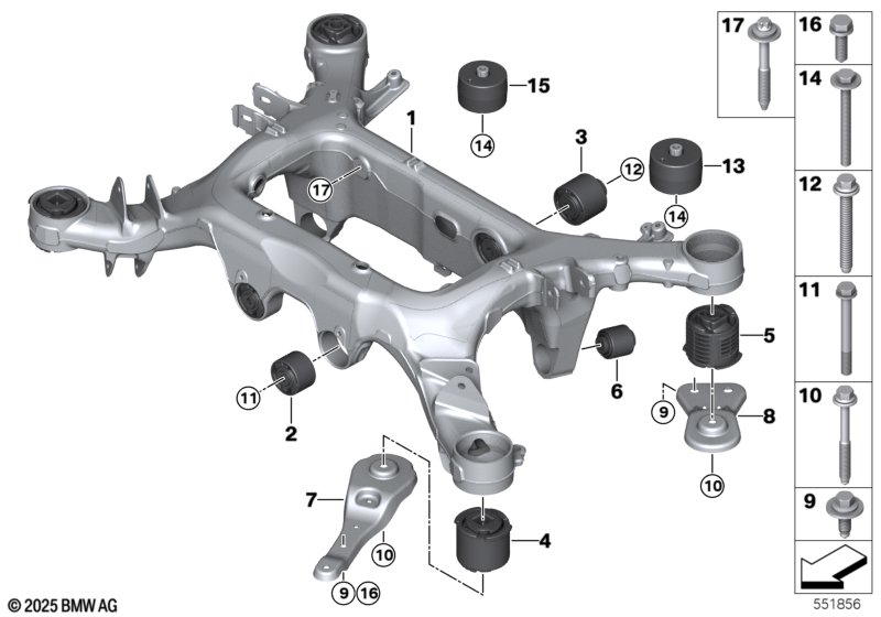 балка заднего моста