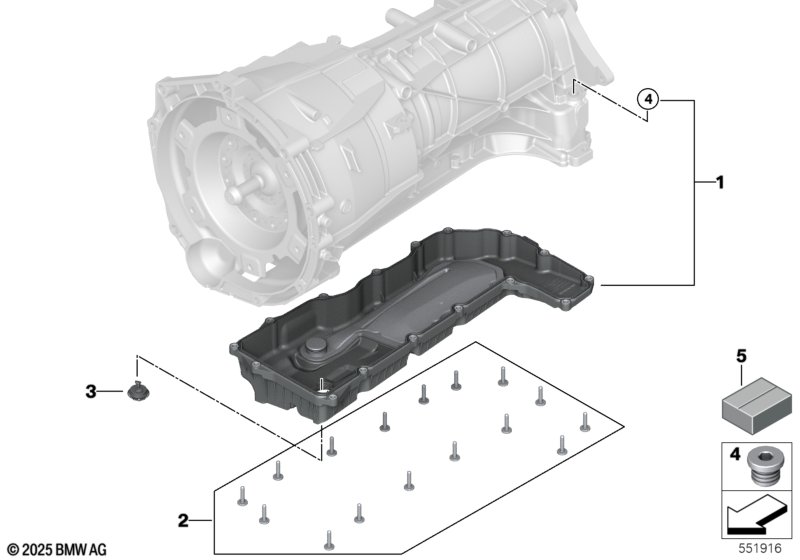 8HP80 масляный поддон с фильтром