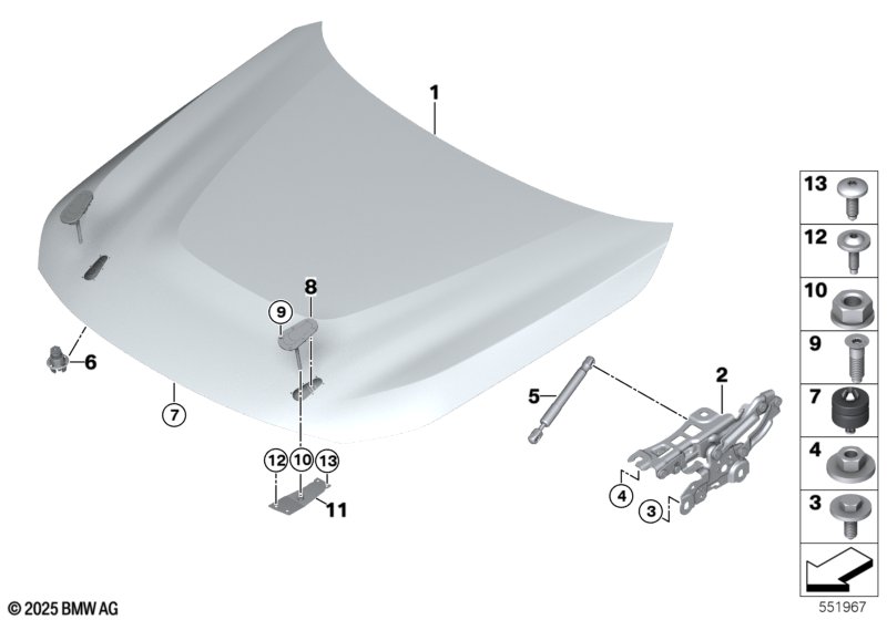 Крышка капота / навесное оборудование