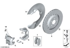 Тормозной диск торм.механ.заднего колеса