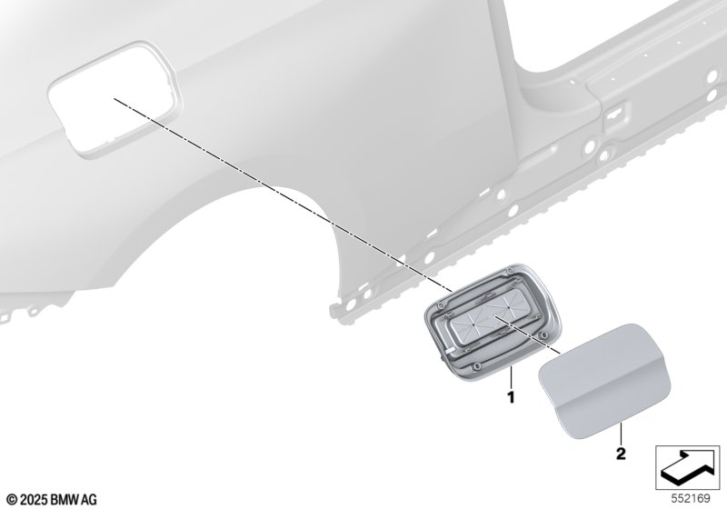 Заслонка заливного отверстия