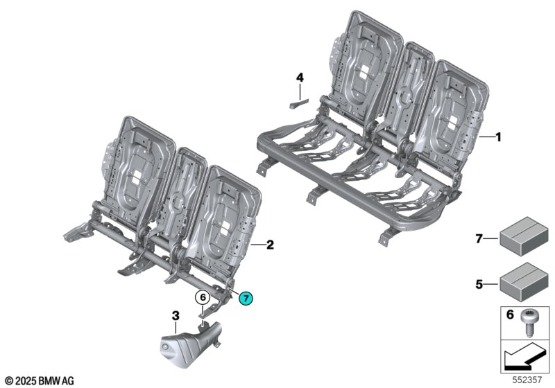 Каркас подушки базового сиденья Зд