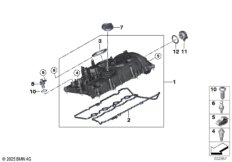 Крышка головки блока цилиндров/доп.эл.