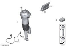 Задний пневмоамортизатор/блок управления