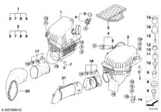 Глушитель шума всас./смен.элем.фил./HFM
