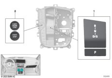Ремкомплект накладок центра управления