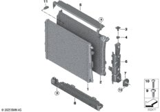 Крепеж радиатора охлаждающей жидкости