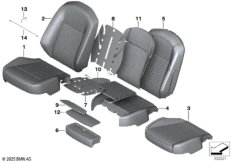 Сиденье Пд, набивка и обивка сид.пов.ком