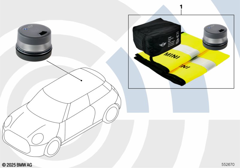 Аварийный комплект с фонариком