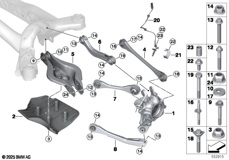 Балка заднего моста/подвеска колеса