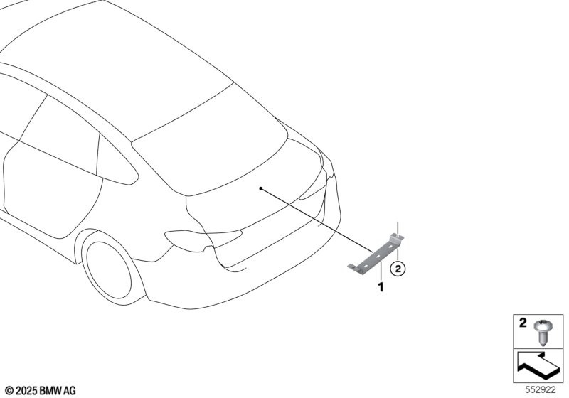 Скоба колодки предохранителей