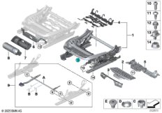 Каркас подушки пер. сиденья с ручн.рег.