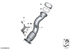 Катализатор рядом с двигателем