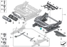 Каркас подушки пер. сиденья с ручн.рег.
