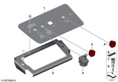 Панель управления в центральной консоли