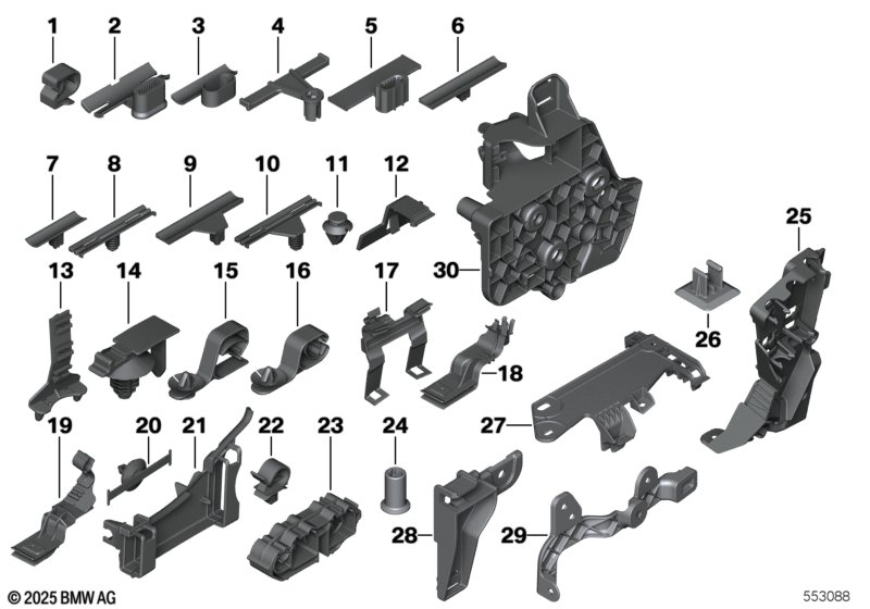 Различные держатели провода