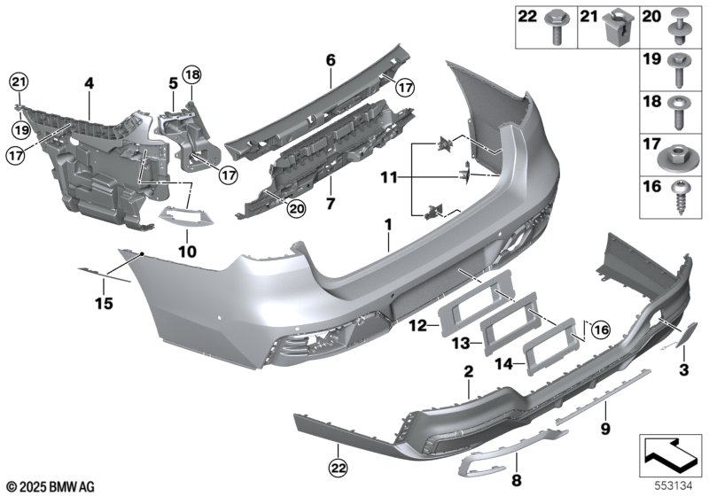 G70 задний бампер M-tech