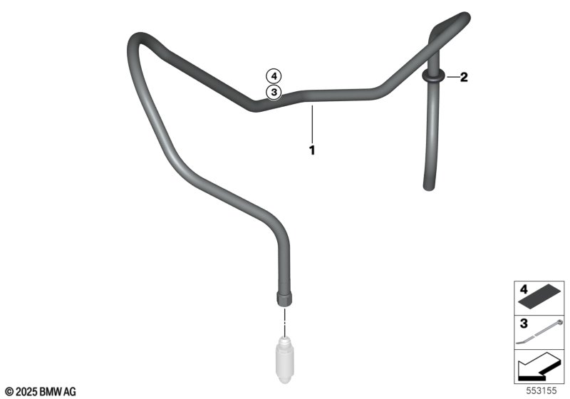 Трубопровод вентиляции топливного бака