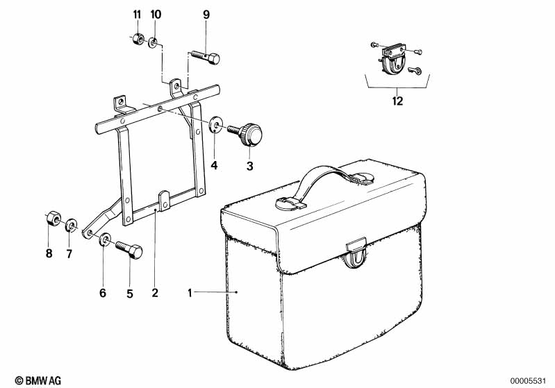 Кожаная багажная сумка