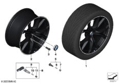 BMW л/с диск V-образные спицы 772M - 19"