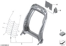 Каркас спинки переднего сиденья