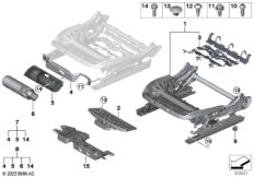 Стденье Пд, каркас подушки эл.сиденья