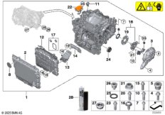 Электромашина переднего моста