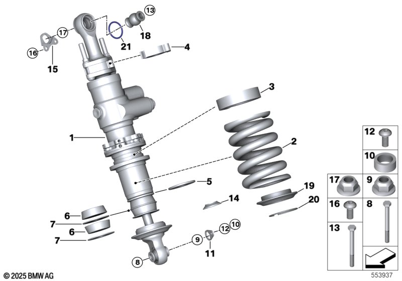 Shock absorber, rear
